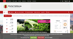 Desktop Screenshot of portalvallecas.es